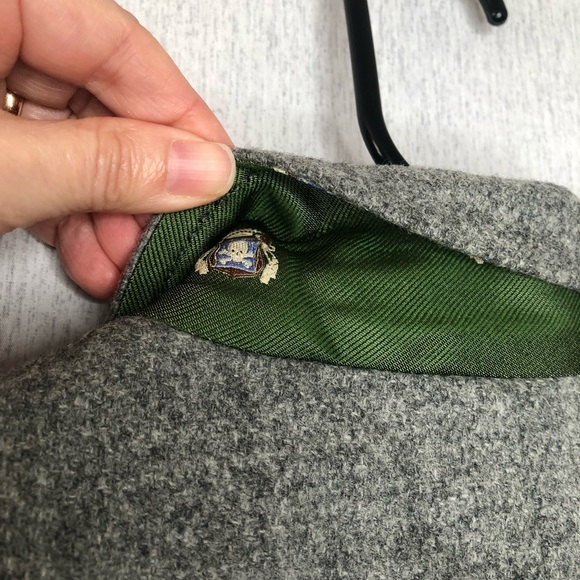 J Crew Robert Noble Scotland 100% Wool Blazer Women's Gray Rare Find Vintage - Picture 15 of 15